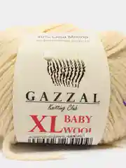 Бежевый меланж пряжа Gazzal Baby Wool XL 40% Полиакрил 40% Мериносовая шерсть 20% Кашемир ПА 50г 100м