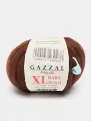 Коричневый пряжа Gazzal Baby Wool XL 40% Полиакрил 40% Мериносовая шерсть 20% Кашемир ПА 50г 100м