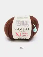 Коричневый пряжа Gazzal Baby Wool XL 40% Полиакрил 40% Мериносовая шерсть 20% Кашемир ПА 50г 100м