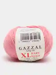 Коралловый меланж пряжа Gazzal Baby Wool XL 40% Полиакрил 40% Мериносовая шерсть 20% Кашемир ПА 50г 100м