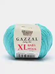 Лесной зеленый пряжа Gazzal Baby Wool XL 40% Полиакрил 40% Мериносовая шерсть 20% Кашемир ПА 50г 100м