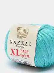 Лесной зеленый пряжа Gazzal Baby Wool XL 40% Полиакрил 40% Мериносовая шерсть 20% Кашемир ПА 50г 100м
