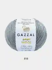 Серый пряжа Gazzal Baby Wool XL 40% Полиакрил 40% Мериносовая шерсть 20% Кашемир ПА 50г 100м