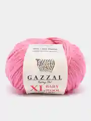 Фуксия пряжа Gazzal Baby Wool XL 40% Полиакрил 40% Мериносовая шерсть 20% Кашемир ПА 50г 100м