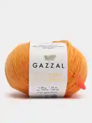 Оранжевый пряжа Gazzal Baby Wool XL 40% Полиакрил 40% Мериносовая шерсть 20% Кашемир ПА 50г 100м