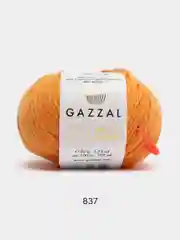 Оранжевый пряжа Gazzal Baby Wool XL 40% Полиакрил 40% Мериносовая шерсть 20% Кашемир ПА 50г 100м