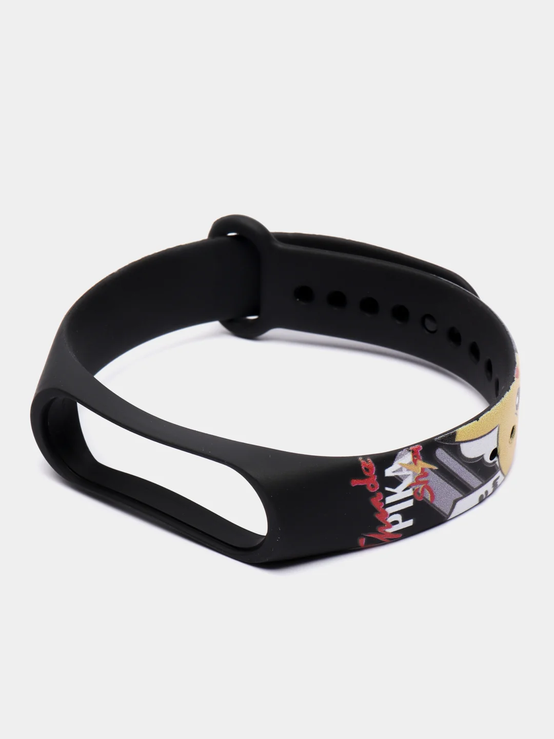 Багровый силиконовый ремешок ПИКАЧУ для Xiaomi mi band 3 / 4 / 5 / 6