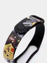 Багровый силиконовый ремешок ПИКАЧУ для Xiaomi mi band 3 / 4 / 5 / 6