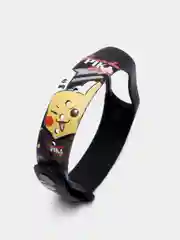 Багровый силиконовый ремешок ПИКАЧУ для Xiaomi mi band 3 / 4 / 5 / 6