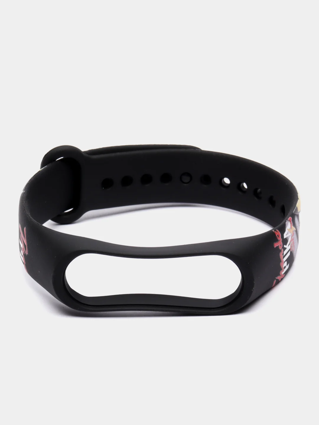 Багровый силиконовый ремешок ПИКАЧУ для Xiaomi mi band 3 / 4 / 5 / 6