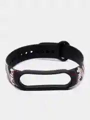 Багровый силиконовый ремешок ПИКАЧУ для Xiaomi mi band 3 / 4 / 5 / 6