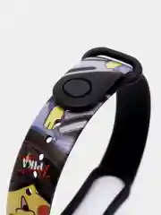 Багровый силиконовый ремешок ПИКАЧУ для Xiaomi mi band 3 / 4 / 5 / 6