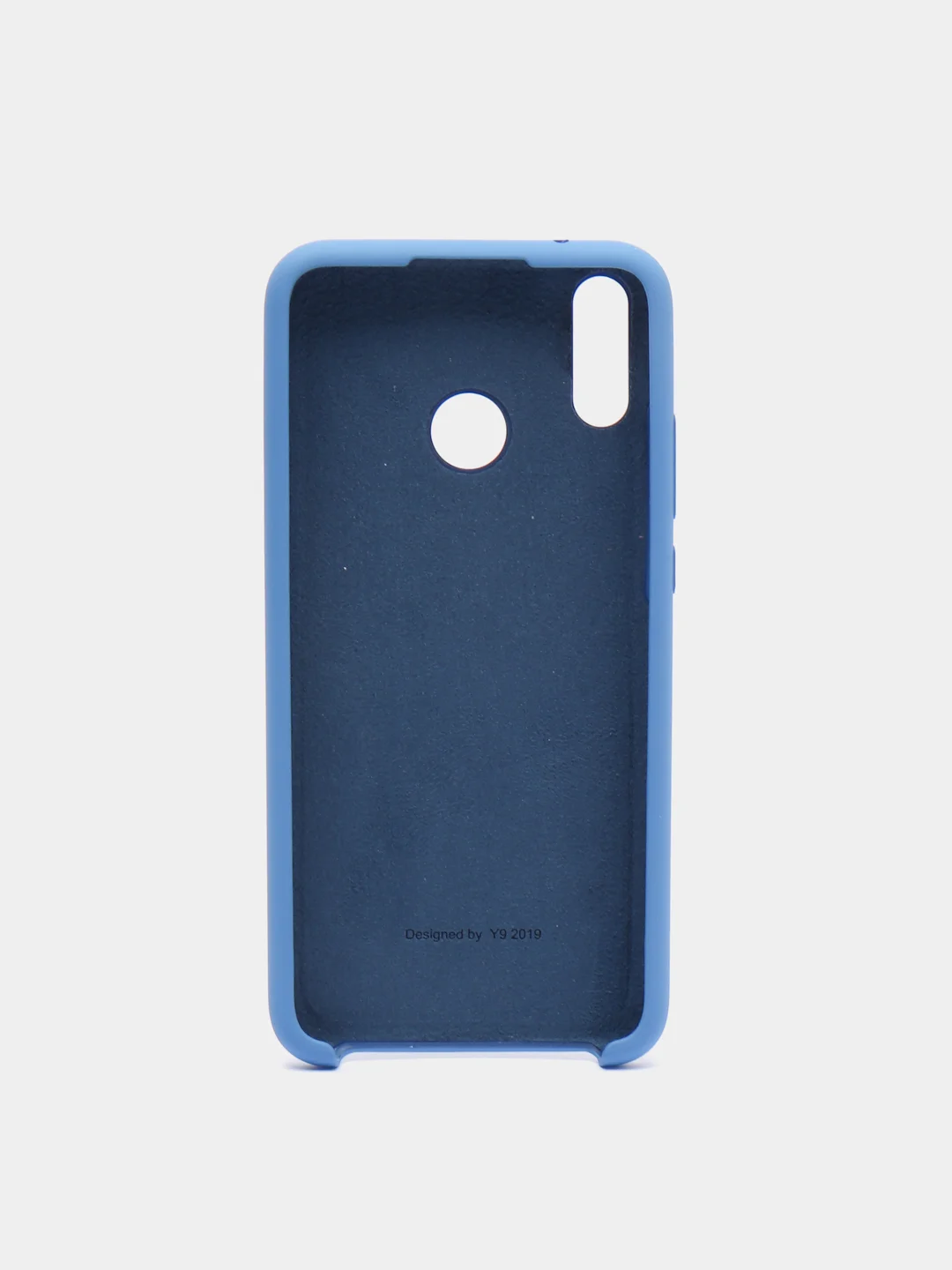 Синий чехол силиконовый Silicone Cover Case для Huawei Honor Y6, 8A, Y9 2019