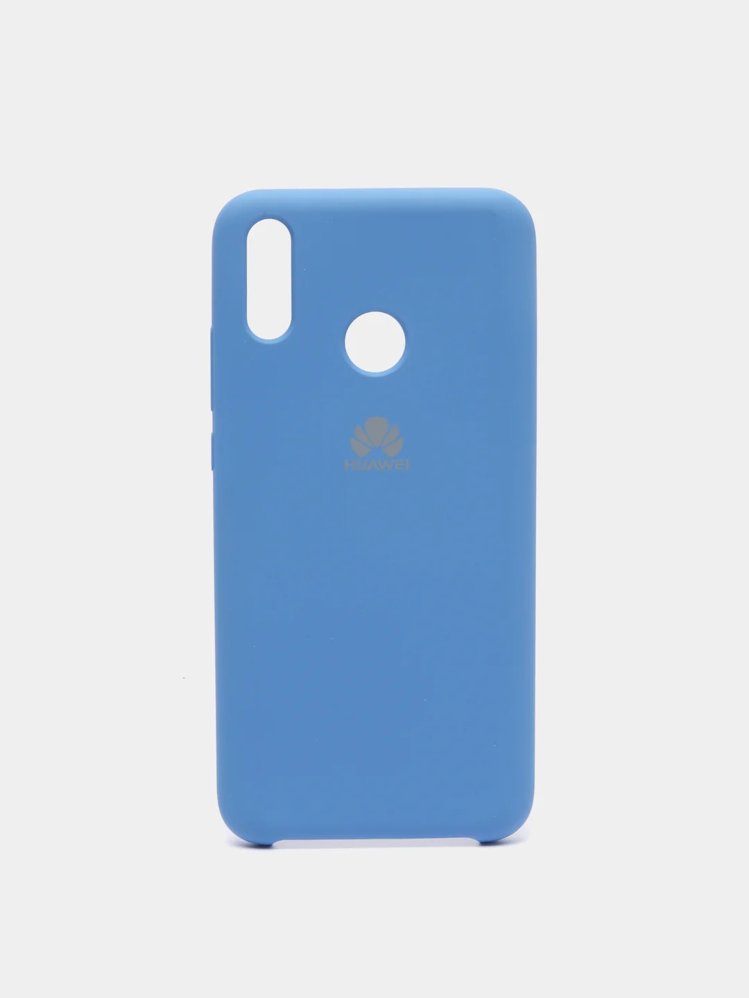 Синий чехол силиконовый Silicone Cover Case для Huawei Honor Y6, 8A, Y9 2019