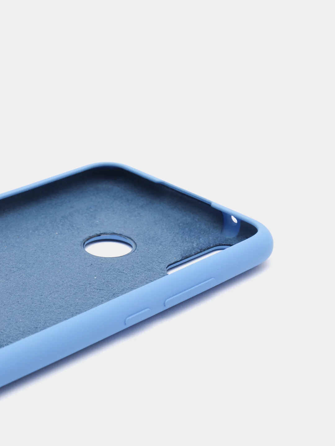 Синий чехол силиконовый Silicone Cover Case для Huawei Honor Y6, 8A, Y9 2019