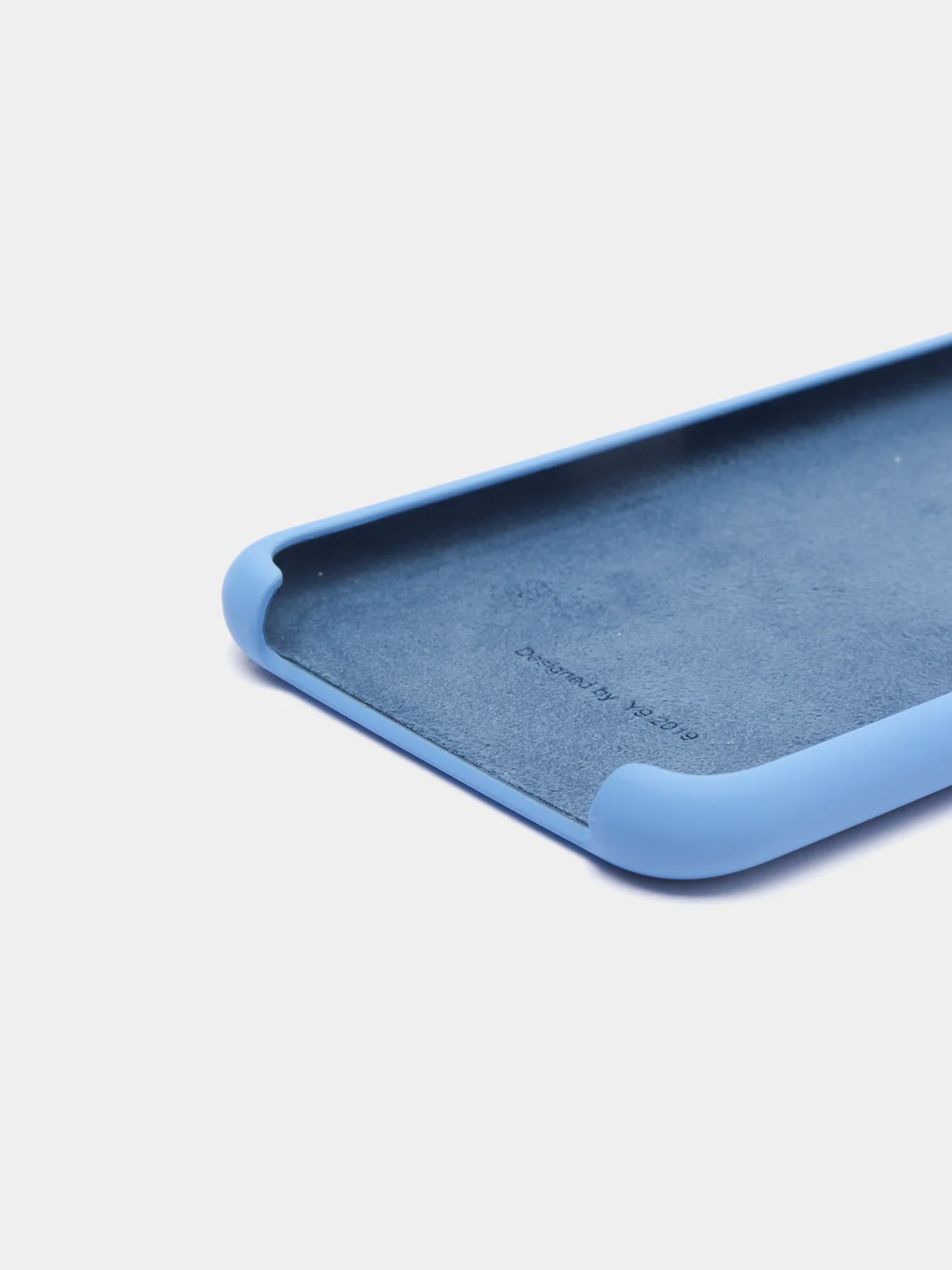 Синий чехол силиконовый Silicone Cover Case для Huawei Honor Y6, 8A, Y9 2019