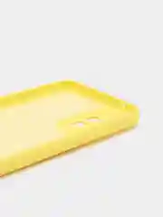 Желтый чехол Silicone Case для Samsung Galaxy A72 с защитой камеры