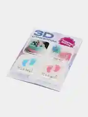 Бордовый 3d наклейка (3Д объемная наклейка) стикер на телефон гендер пати boy/girl, розовый/голубой