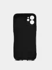Черный чехол силиконовый для iPhone 11 / 12 Корги SiliconCase
