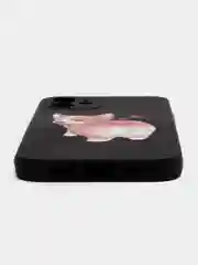 Черный чехол силиконовый для iPhone 11 / 12 Корги SiliconCase