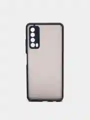 Темно-синий чехол для Huawei PSmart 2021 / Huawei Y7A / Enjoy 20 SE  матовый пластиковый