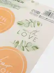Наклейки на цветы и подарки With love