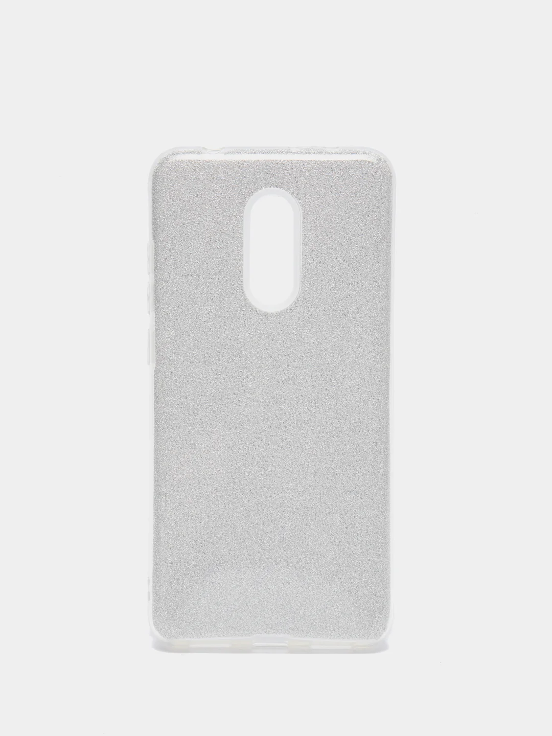 Серебряный силиконовый усиленный с блестками чехол Xiaomi Redmi 5