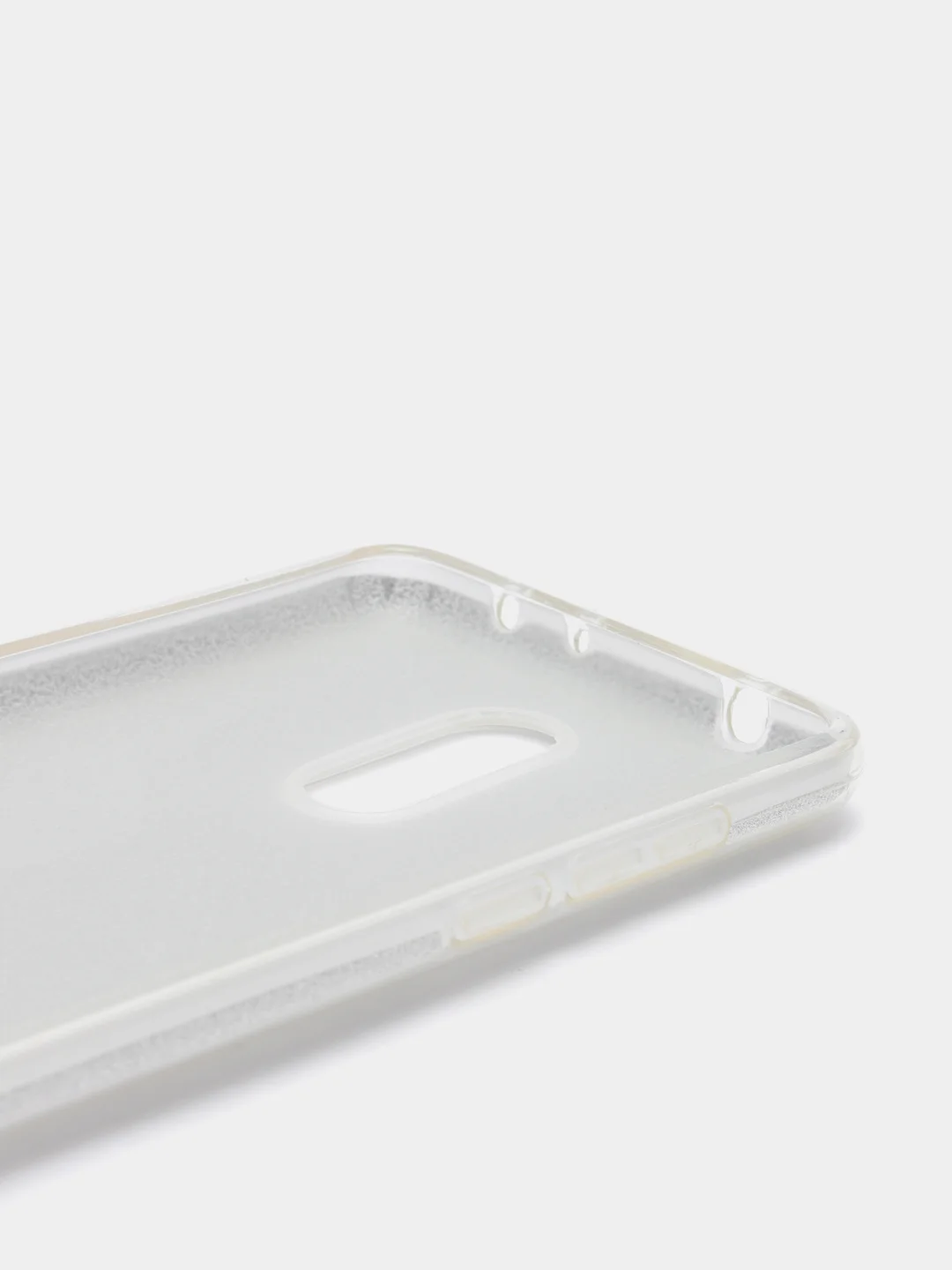 Серебряный силиконовый усиленный с блестками чехол Xiaomi Redmi 5