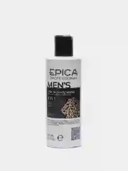 Универсальный мужской шампунь 3 в 1 для волос и тела Epica Professional