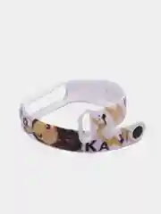 Белый силиконовый ремешок ПИКАЧУ для Xiaomi mi band 3 / 4 / 5 / 6