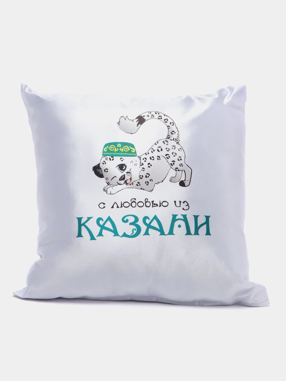 Белый подушка декоративная, 40х40 см