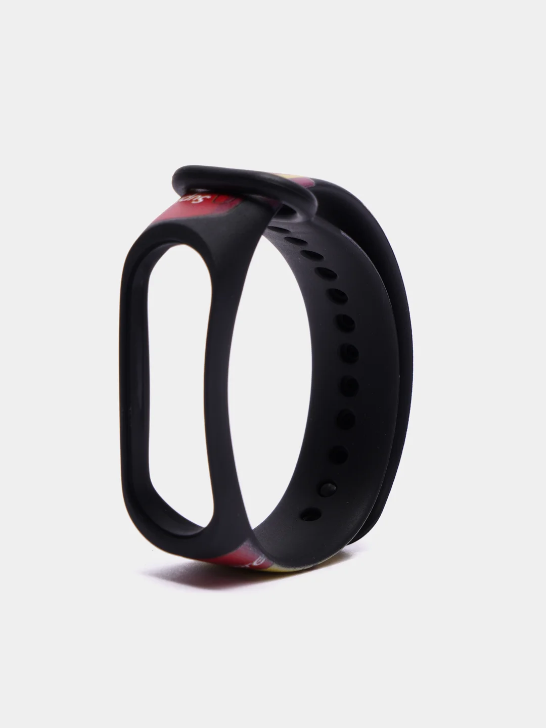 Черный силиконовый ремешок ПИКАЧУ для Xiaomi mi band 3 / 4 / 5 / 6
