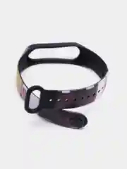 Черный силиконовый ремешок ПИКАЧУ для Xiaomi mi band 3 / 4 / 5 / 6