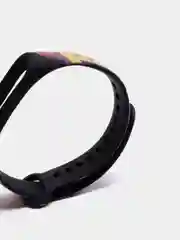 Черный силиконовый ремешок ПИКАЧУ для Xiaomi mi band 3 / 4 / 5 / 6