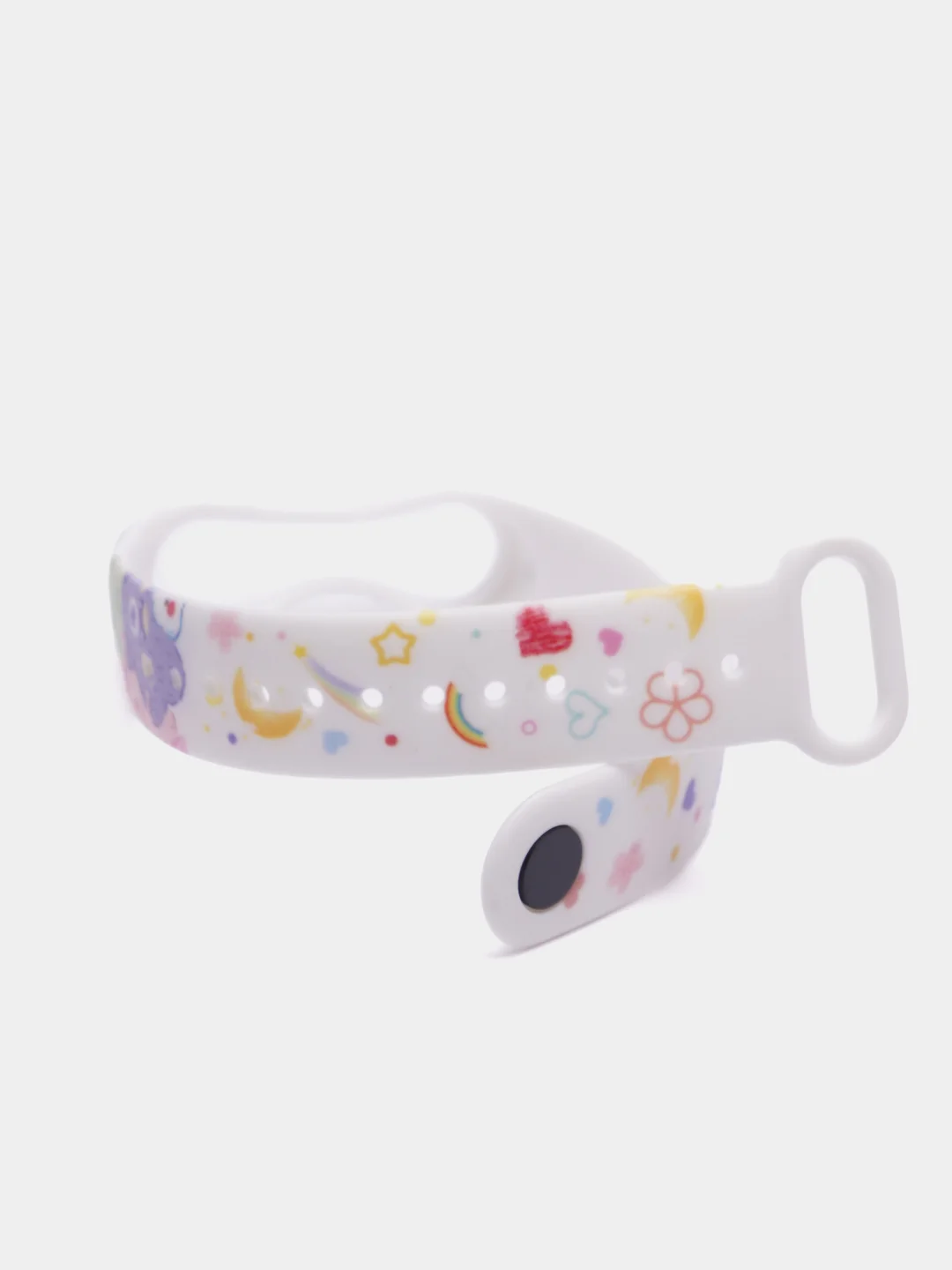 Пурпурный силиконовый ремешок с принтом для Xiaomi Mi Band 7 / 3 / 4 / 5 / 6