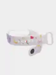 Пурпурный силиконовый ремешок с принтом для Xiaomi Mi Band 7 / 3 / 4 / 5 / 6