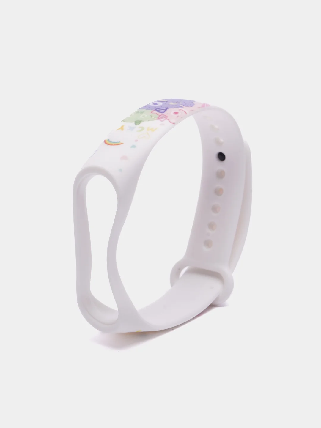 Пурпурный силиконовый ремешок с принтом для Xiaomi Mi Band 7 / 3 / 4 / 5 / 6