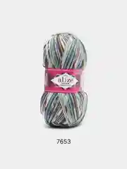 Мятный пряжа  Носочная Alize Superwash Comfort Socks 75% Шерсть 25% Полиамид 100г 420м