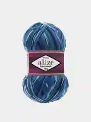 Синий пряжа  Носочная Alize Superwash Comfort Socks 75% Шерсть 25% Полиамид 100г 420м