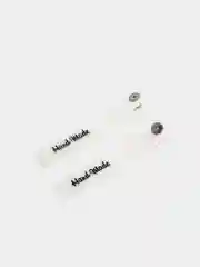 Белый нашивка Hand Made, 2 шт