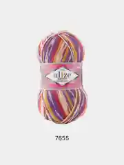 Пурпурный пряжа  Носочная Alize Superwash Comfort Socks 75% Шерсть 25% Полиамид 100г 420м