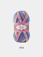 Конфетный пряжа  Носочная Alize Superwash Comfort Socks 75% Шерсть 25% Полиамид 100г 420м