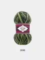 Лесной зеленый пряжа  Носочная Alize Superwash Comfort Socks 75% Шерсть 25% Полиамид 100г 420м