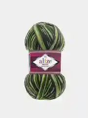 Лесной зеленый пряжа  Носочная Alize Superwash Comfort Socks 75% Шерсть 25% Полиамид 100г 420м