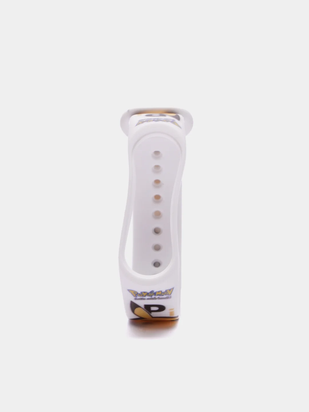 Белый силиконовый ремешок ПИКАЧУ для Xiaomi mi band 3 / 4 / 5 / 6