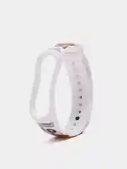 Белый силиконовый ремешок ПИКАЧУ для Xiaomi mi band 3 / 4 / 5 / 6
