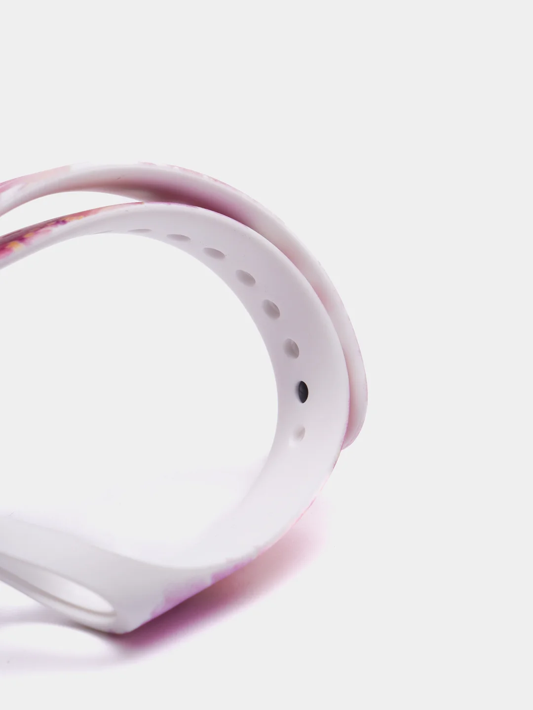 Фуксия силиконовый ремешок для Xiaomi mi band 3 / 4 / 5 / 6 / 7 принты с цветами