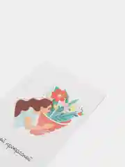 Алый милая Открытка Поздравляю девушке,подруге,с 8 марта,12вариантов, 9х14,8 см,с днем рождения