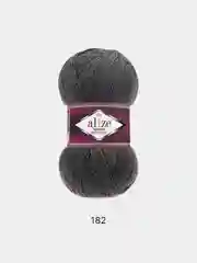 Тёмно-серый пряжа  Носочная Alize Superwash Comfort Socks 75% Шерсть 25% Полиамид 100г 420м