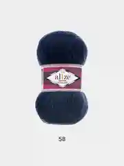 Темно-синий пряжа  Носочная Alize Superwash Comfort Socks 75% Шерсть 25% Полиамид 100г 420м